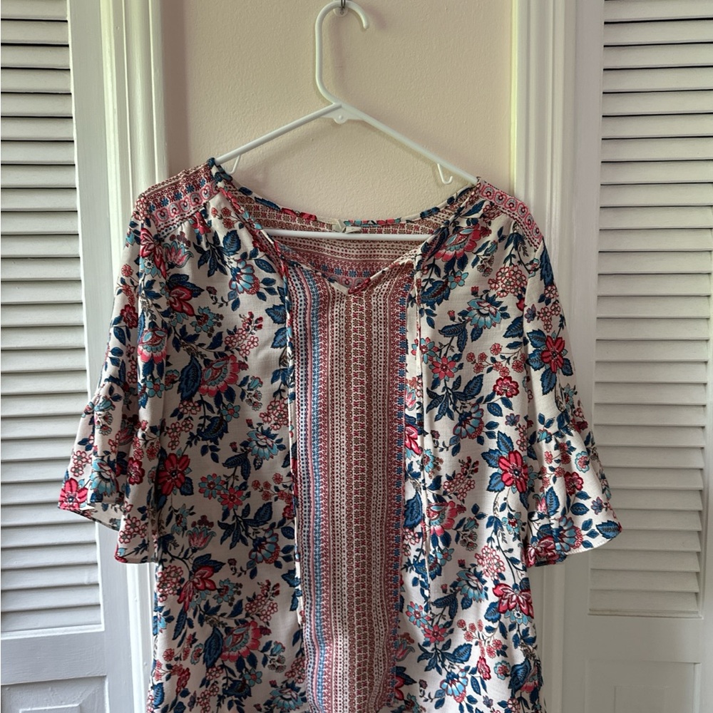 Maurices Multicolor Floral Blouse